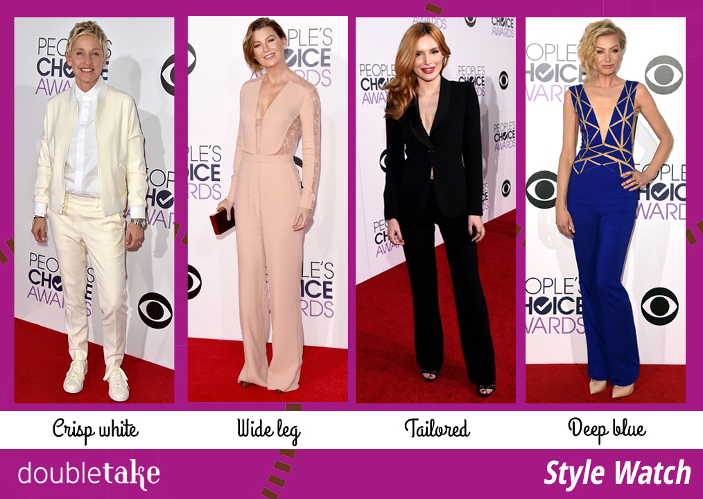 Pantsuits at the 2015 People's Choice Awards
